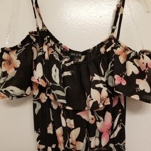 Cold Shoulder Maxi Romper